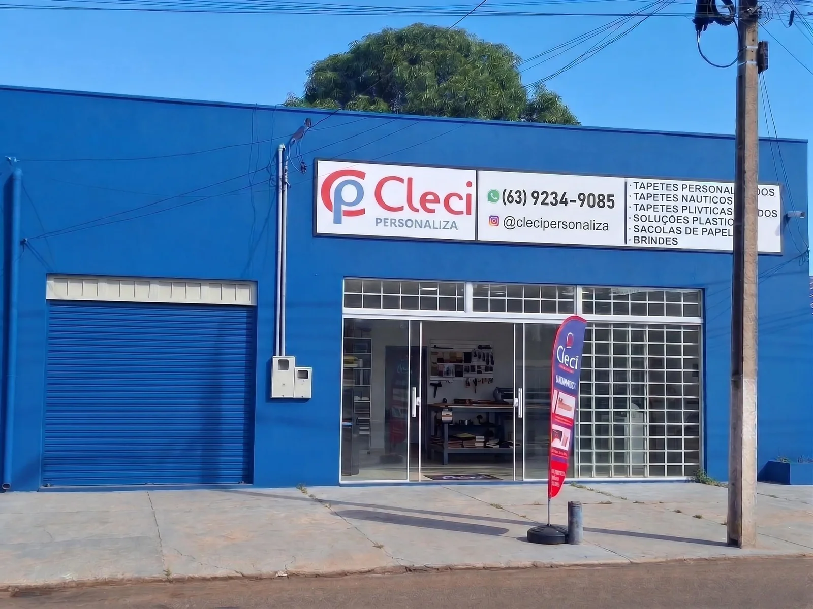 Fachada da loja Cleci Personalizados